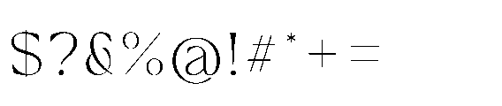 Monowave MONOWAVE thin Font OTHER CHARS