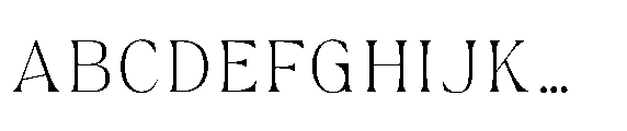 Monowave MONOWAVE thin Font UPPERCASE