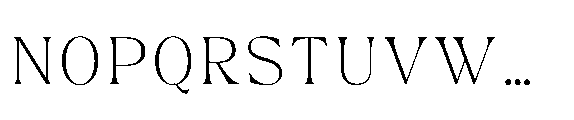 Monowave MONOWAVE thin Font UPPERCASE