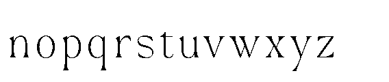 Monowave MONOWAVE thin Font LOWERCASE