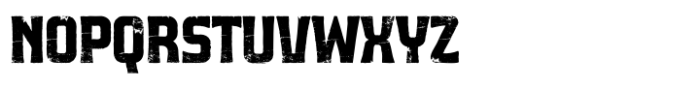 Monoway Bold Condensed Rough Font UPPERCASE