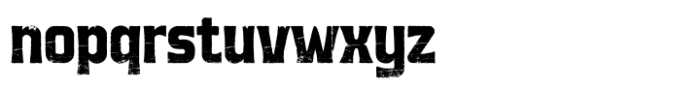 Monoway Bold Condensed Rough Font LOWERCASE
