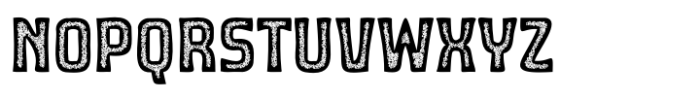Monoway Bold Condensed Stamp Font UPPERCASE