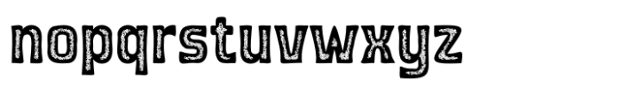 Monoway Bold Condensed Stamp Font LOWERCASE