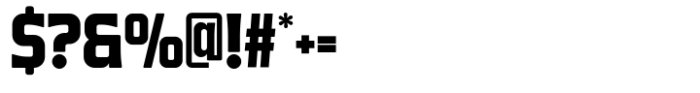 Monoway Bold Condensed Font OTHER CHARS