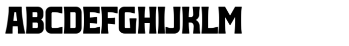 Monoway Bold Condensed Font UPPERCASE