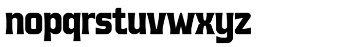 Monoway Bold Condensed Font LOWERCASE