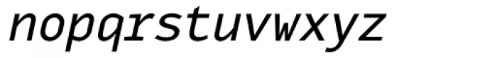 Monox Italic Font LOWERCASE