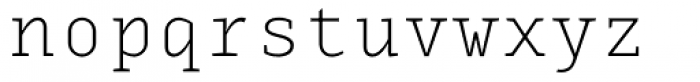 Monox Serif ExtraLight Font LOWERCASE