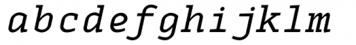 Monox Serif Italic Font LOWERCASE