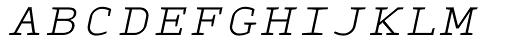 Monox Serif SC ExtraLight Italic Font LOWERCASE