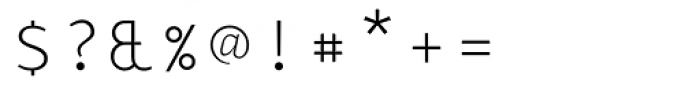 Monox Serif SC ExtraLight Font OTHER CHARS