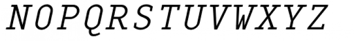 Monox Serif SC Light Italic Font UPPERCASE