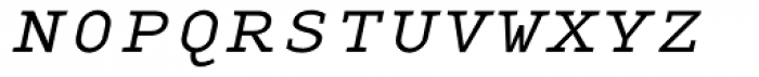 Monox Serif SC Light Italic Font LOWERCASE