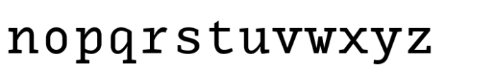 Monox Serif Font LOWERCASE
