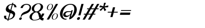 Monquerta Italic Font OTHER CHARS
