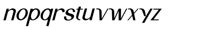 Monquerta Italic Font LOWERCASE