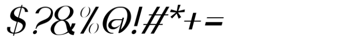 Monquerta Light Italic Font OTHER CHARS