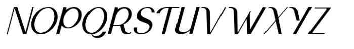 Monquerta Light Italic Font UPPERCASE