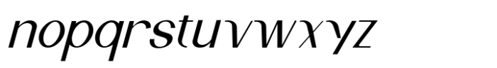 Monquerta Light Italic Font LOWERCASE
