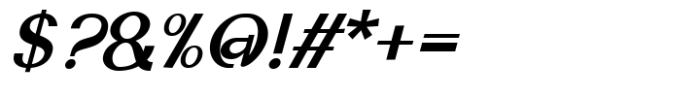 Monquerta Semi Bold Italic Font OTHER CHARS
