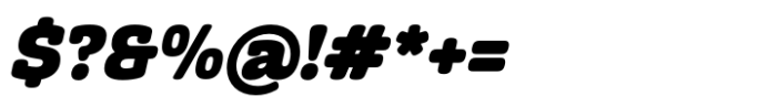 Monradok Black Italic Font OTHER CHARS