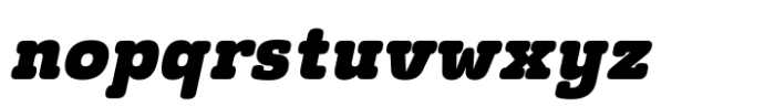 Monradok Black Italic Font LOWERCASE