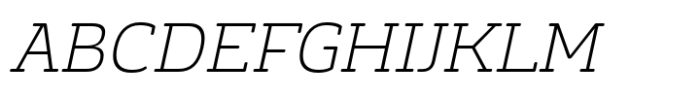 Monradok Extra Light Italic Font UPPERCASE