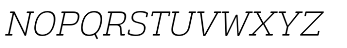 Monradok Extra Light Italic Font UPPERCASE