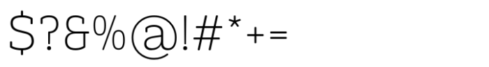 Monradok Extra Light Font OTHER CHARS