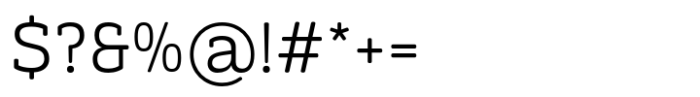 Monradok Light Font OTHER CHARS