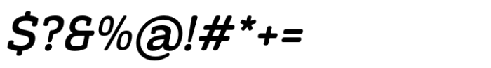 Monradok Medium Italic Font OTHER CHARS