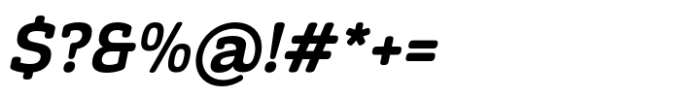 Monradok Semi Bold Italic Font OTHER CHARS