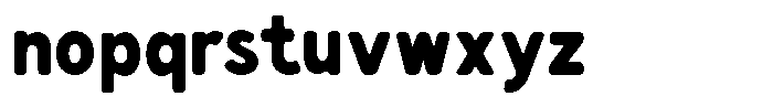 Monraha Font LOWERCASE