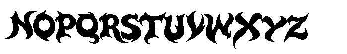Monst Tagger Font UPPERCASE
