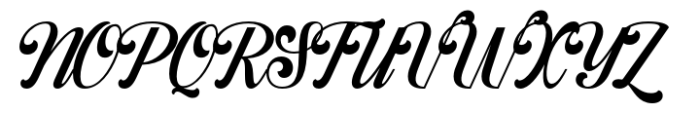 Monstay Font UPPERCASE