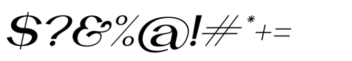 Monstellar Italic Font OTHER CHARS