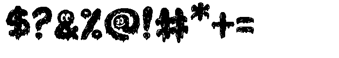 Monster Gloop Font OTHER CHARS