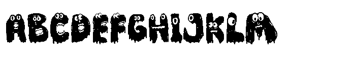 Monster Gloop Font UPPERCASE