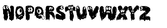 Monster Gloop Font UPPERCASE