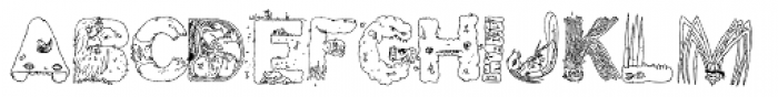 Monster Party Monsters Font LOWERCASE