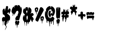 Monster Scratch Regular Font OTHER CHARS