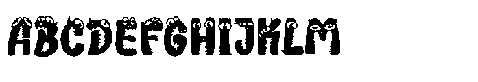 Monstroo Font UPPERCASE