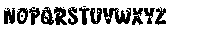 Monstroo Font UPPERCASE