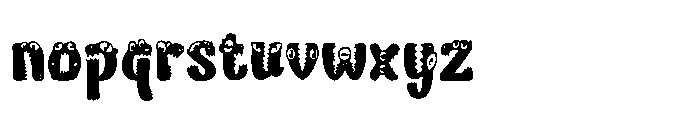 Monstroo Font LOWERCASE