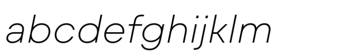 Mont Blanc Extra Light Italic FONT