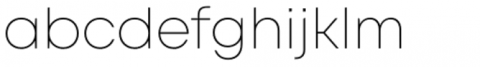 Mont Extra Light Font LOWERCASE