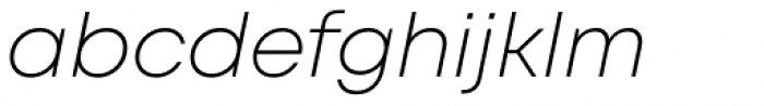 Mont Light Italic Font LOWERCASE