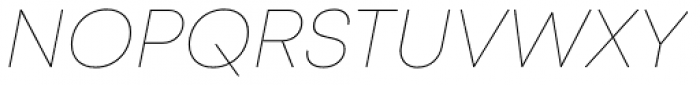 Mont Thin Italic Font UPPERCASE