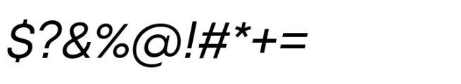 Mont Variable Italic Font OTHER CHARS